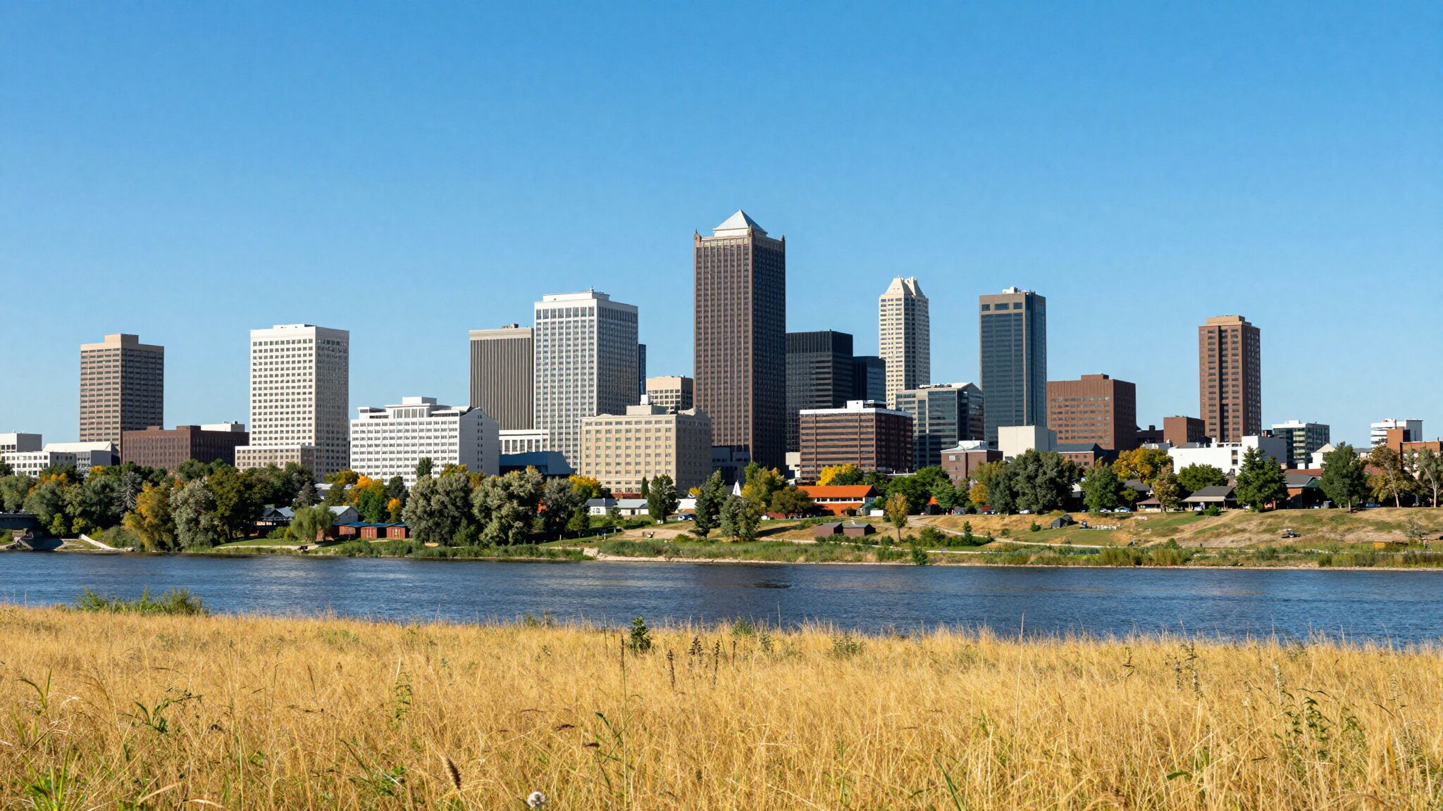 Winnipeg skyline across the Manitoba prairie, illustrating the Manitoba Provincial Nominee Program for UK applicants