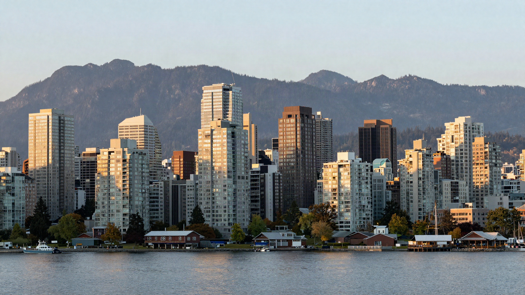 Vancouver skyline with mountains and harbour representing the BC PNP program for UK applicants