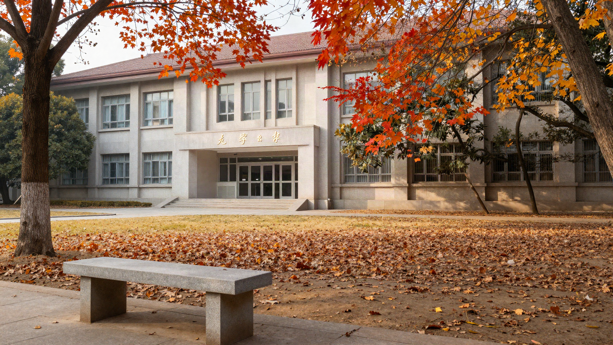 University campus building with autumn leaves representing the PGWP Canada post graduation work permit for UK students